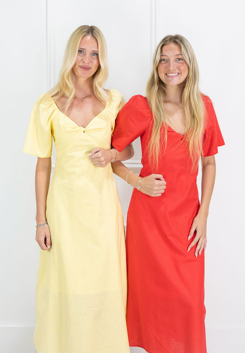 Janet Midi Dress Red