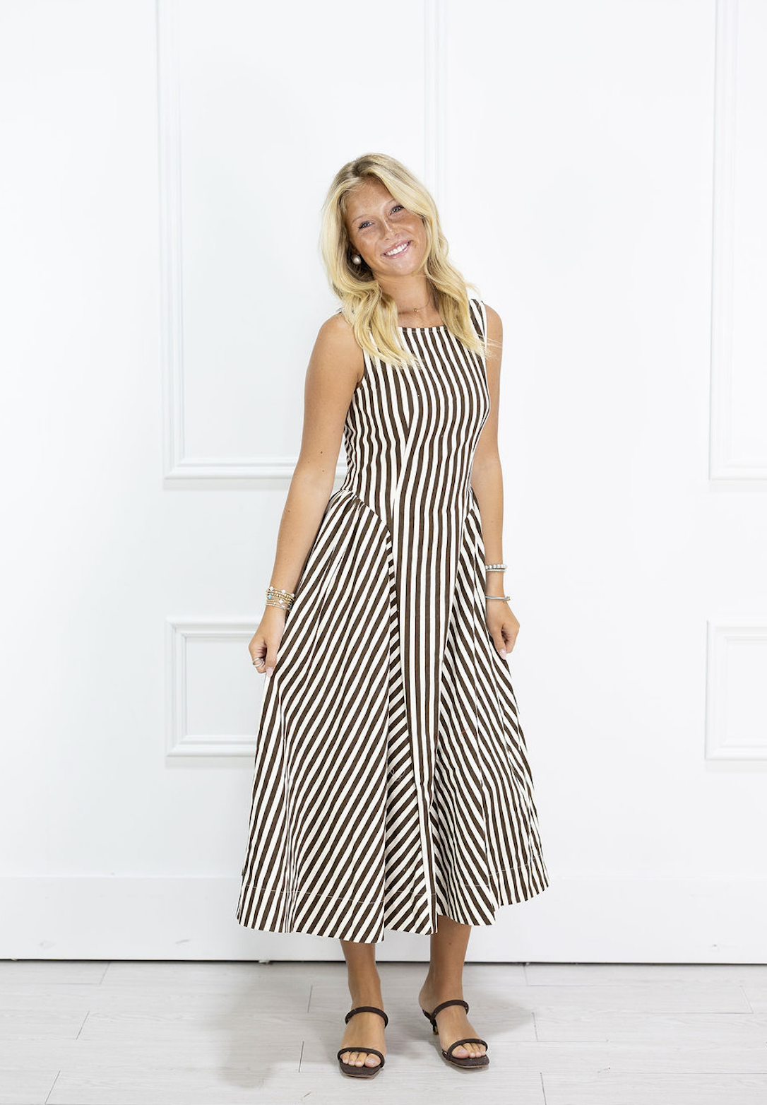 Lindsay Stripe Midi Dress