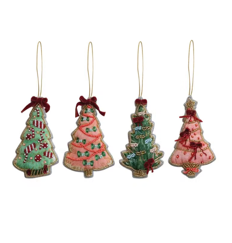 Beaded Christmas Tree Ornament
