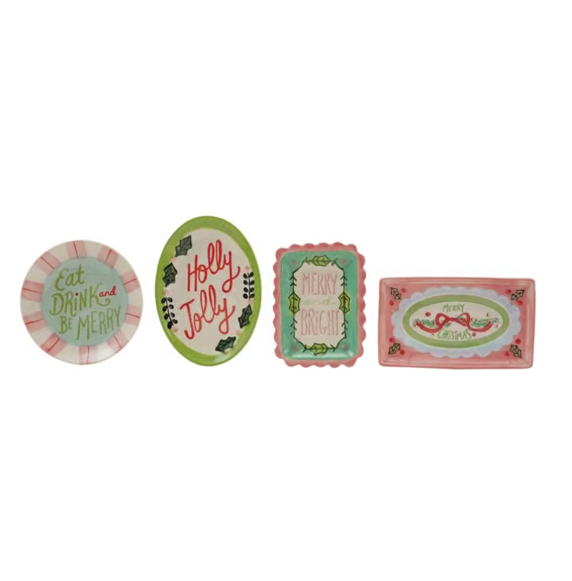 Holiday Saying Trinket Dish