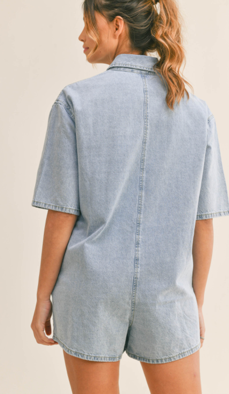 Delilah Denim Romper