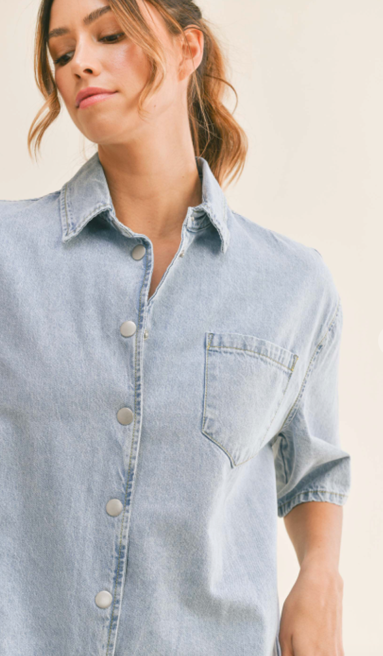 Delilah Denim Romper