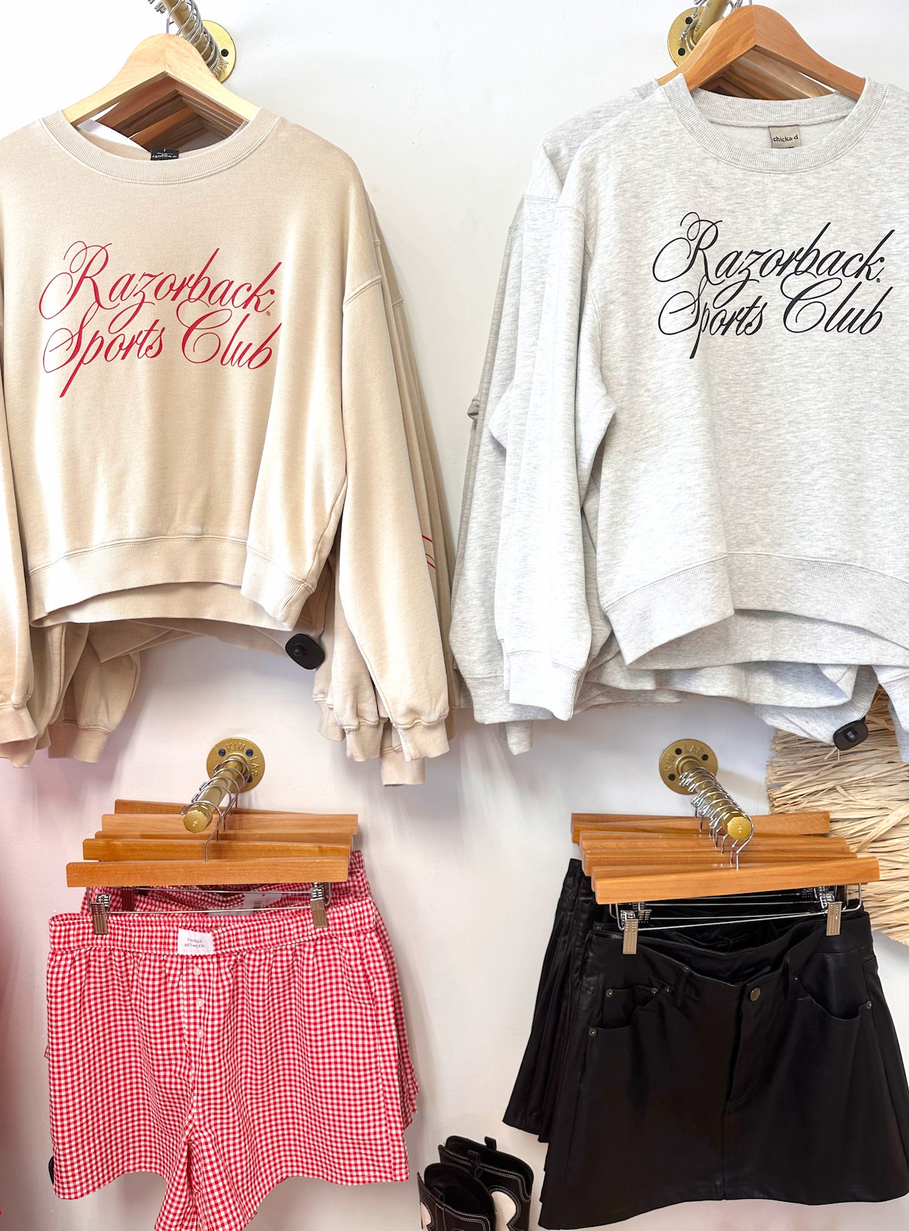 Razorbacks Sports Club Cropped Sweatshirt