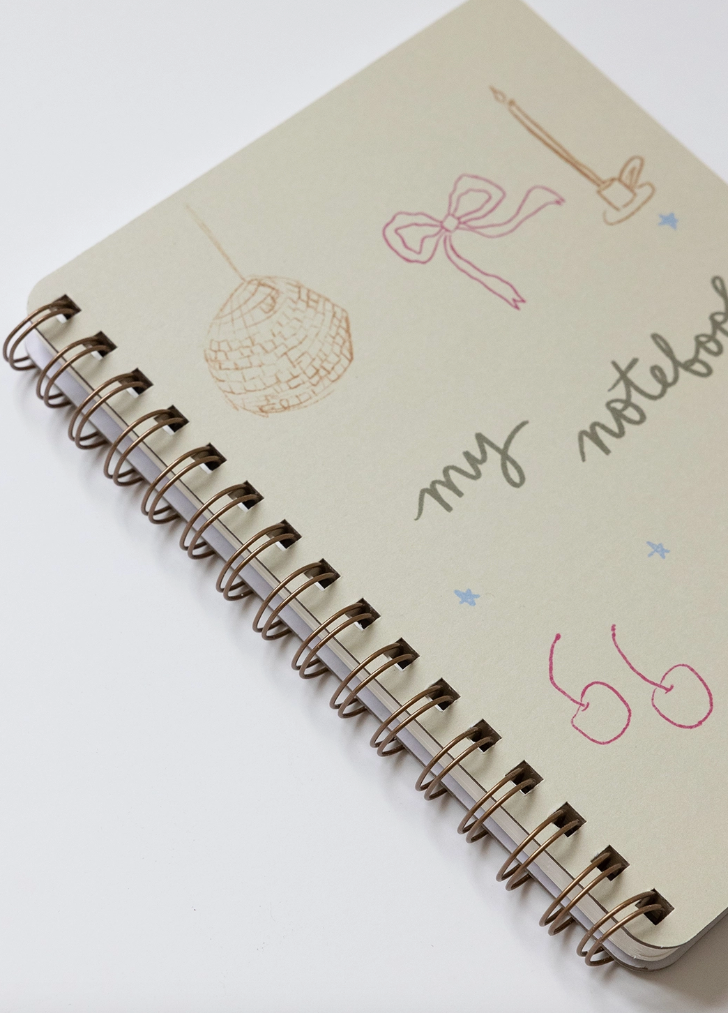 Disco Bow Spiral Notebook