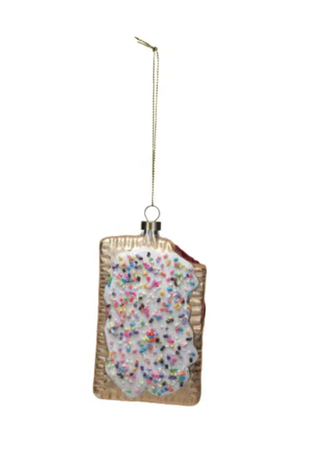 Pop Tart Glass Ornament