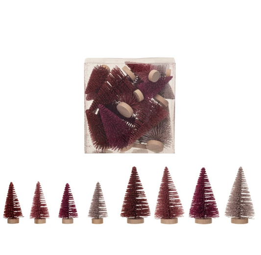 Little Bottle Brush Trees Set of 16