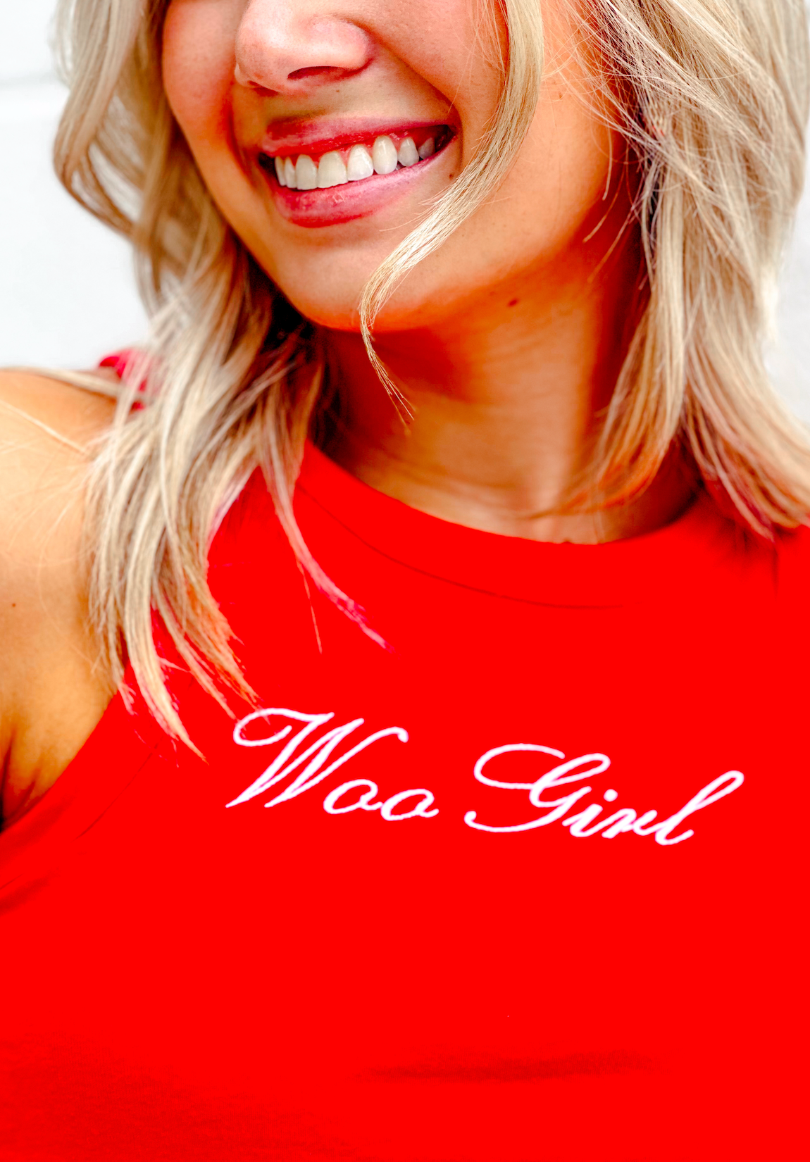 Woo Girl Red Tank