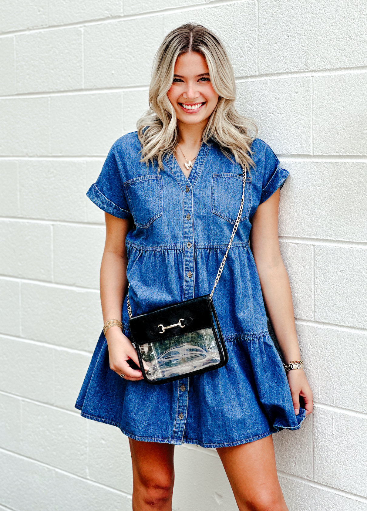 Brently Clear Purse Black