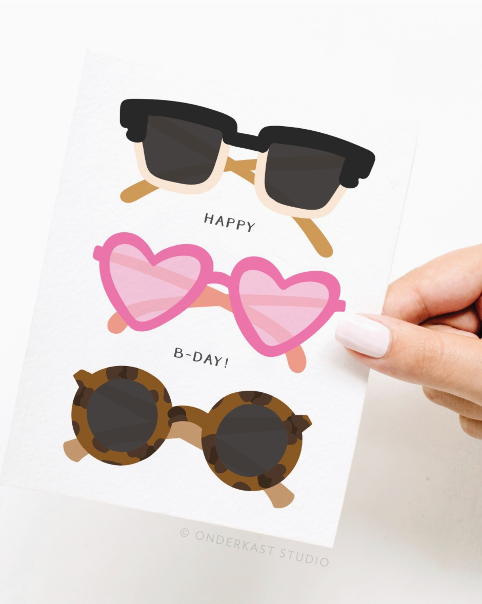 Happy B-day Sunnies Card