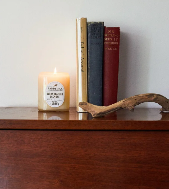 Worn Leather + Smoke Vista Vessel Candle