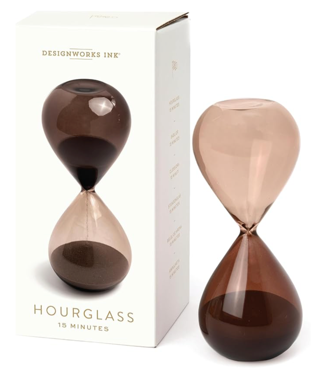 15 Min Hourglass Smoky Quartz - Clothe Boutique