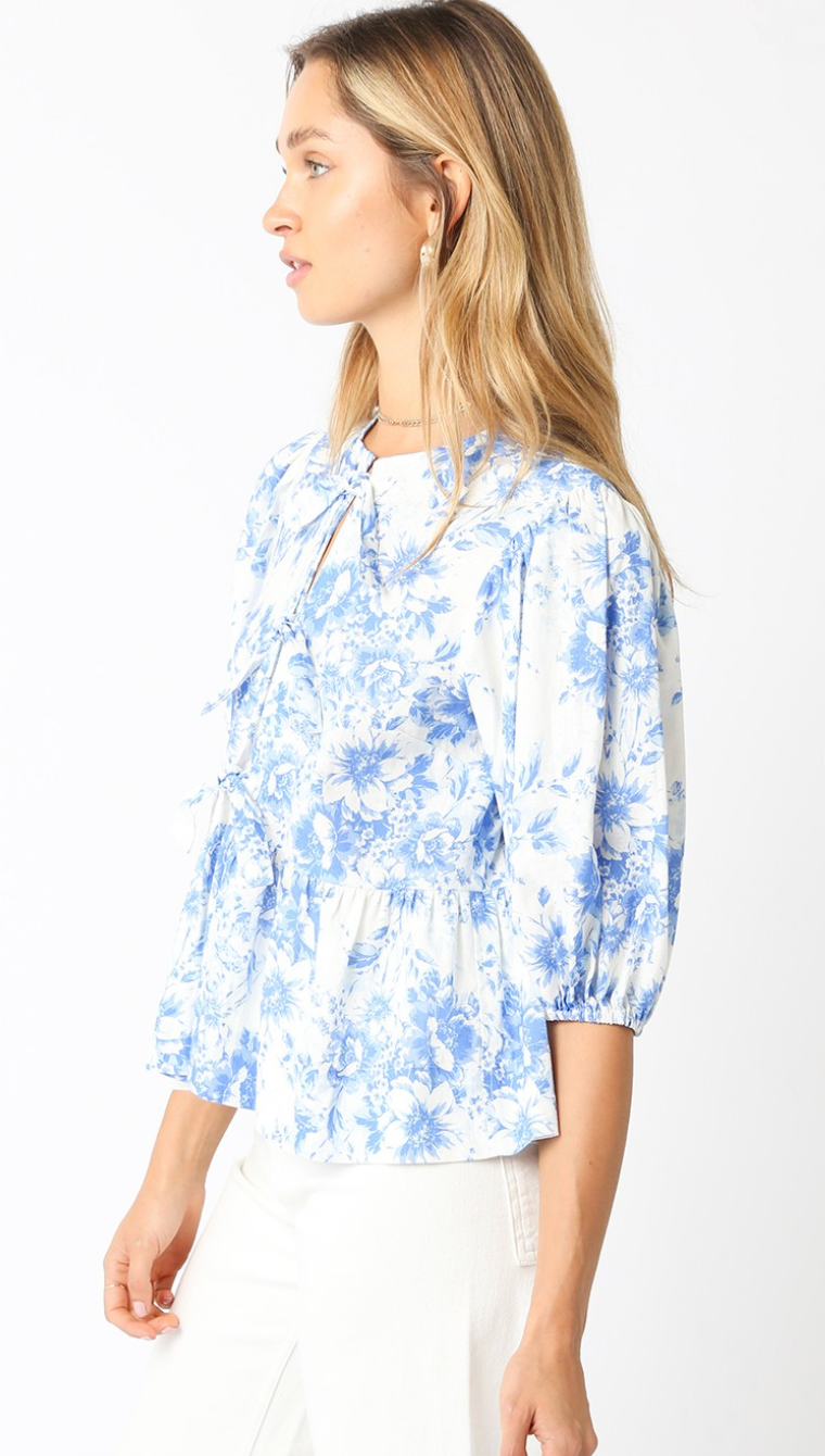 Alice Floral Ties Blouse
