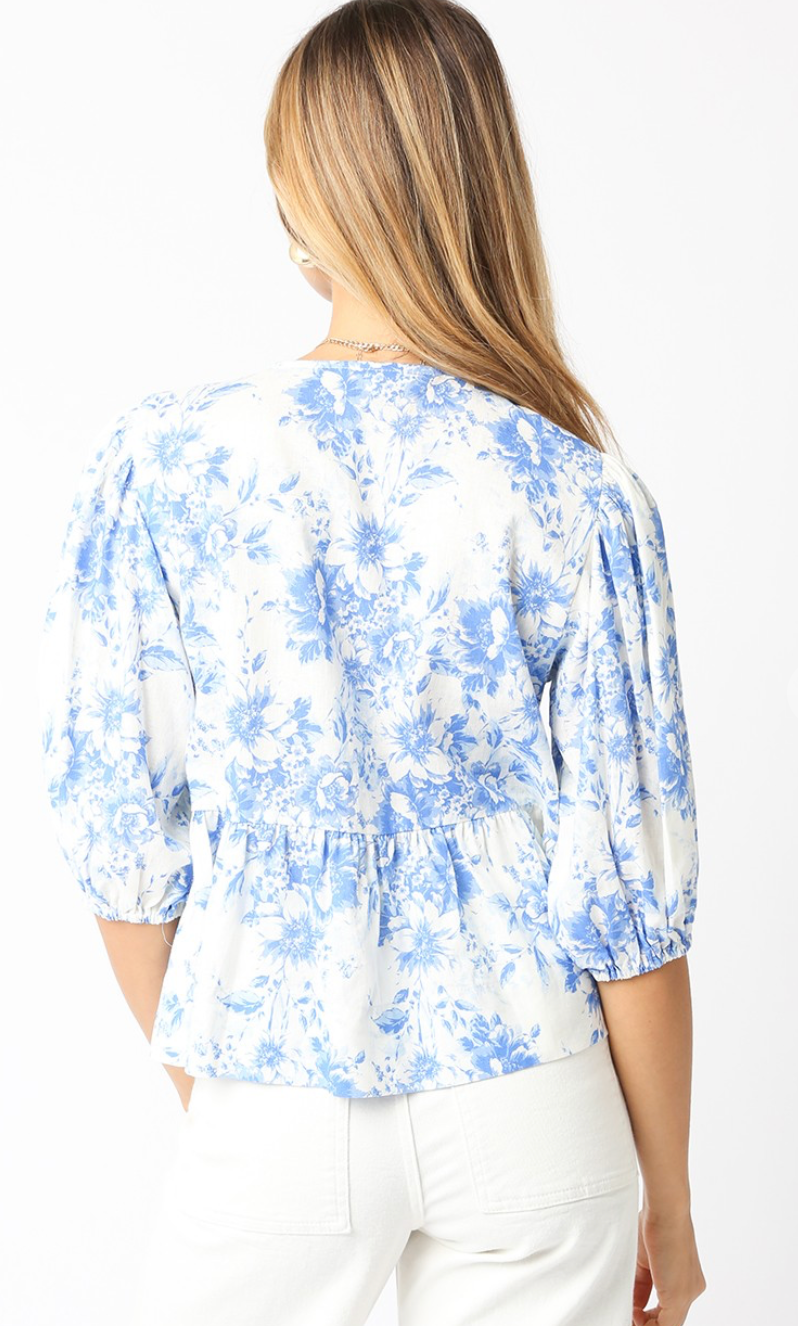 Alice Floral Ties Blouse