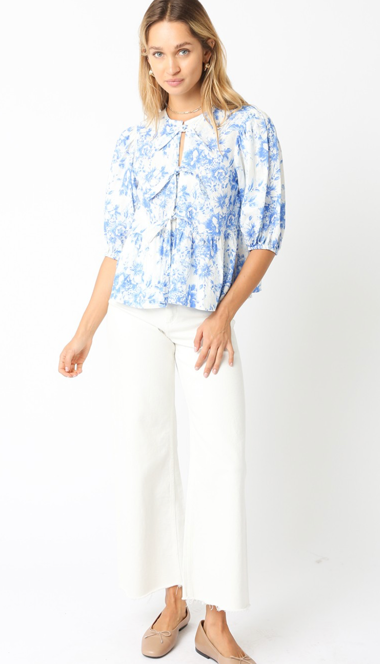 Alice Floral Ties Blouse