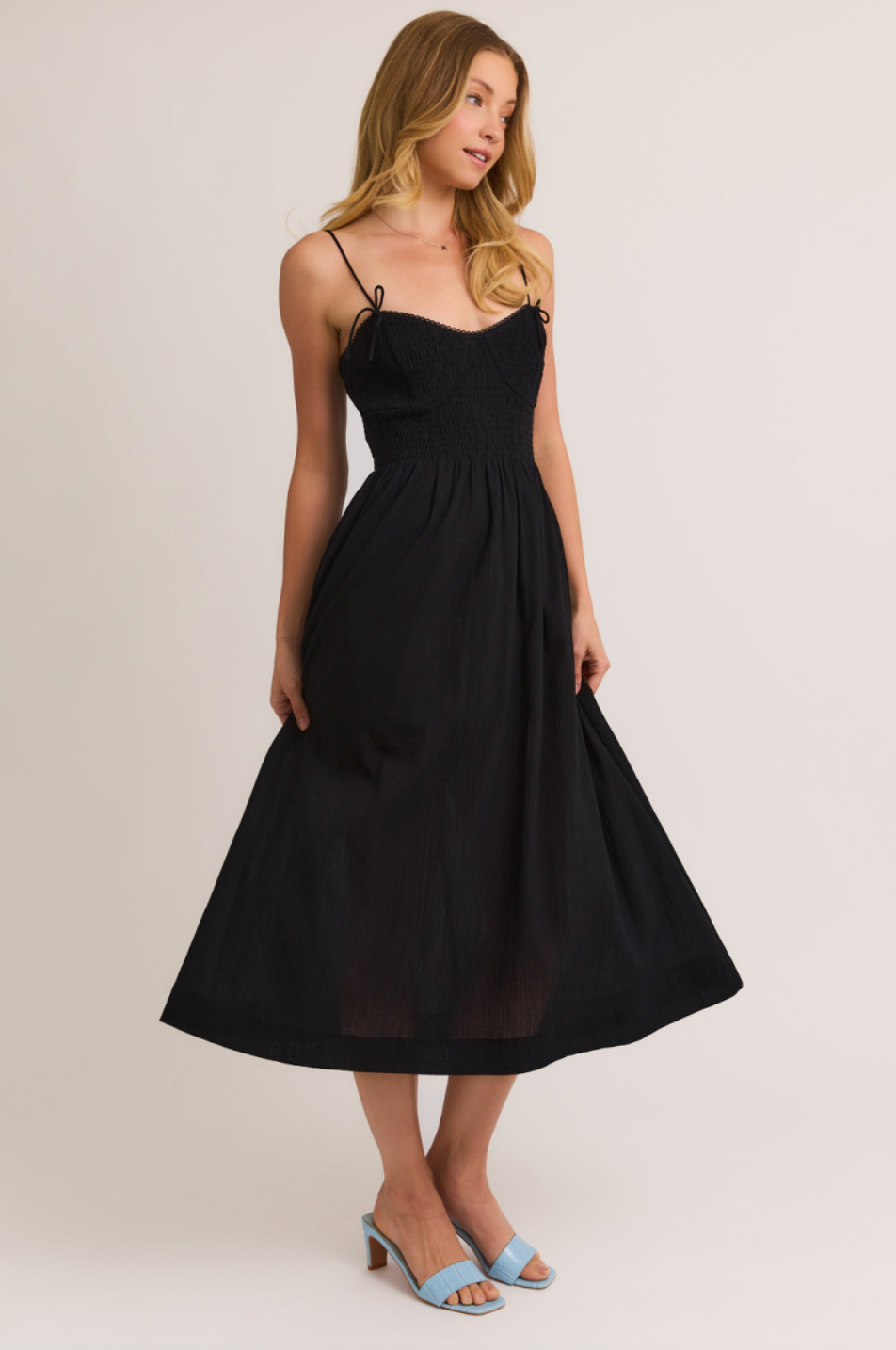 Kate Smocked Midi Dress