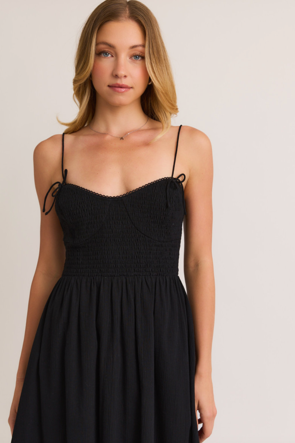Kate Smocked Midi Dress