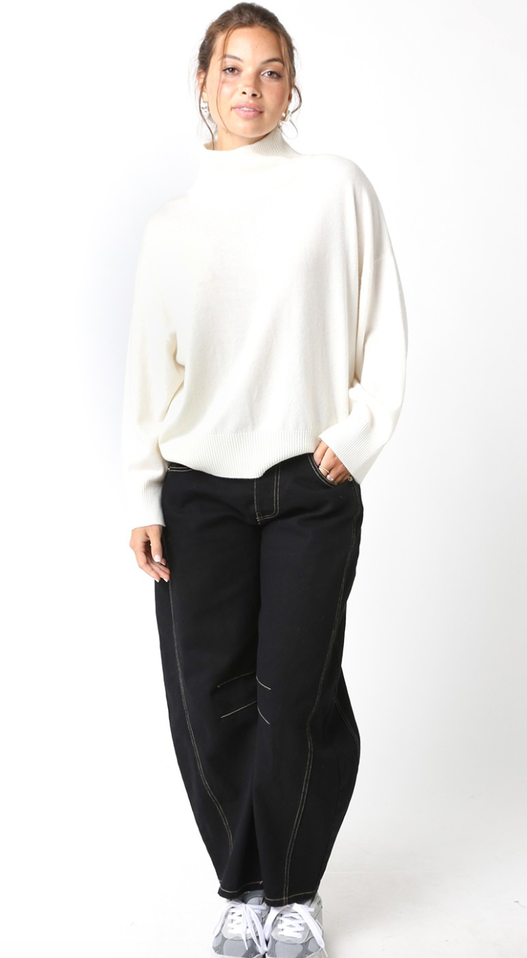 Lyla Ivory Turtleneck Sweater