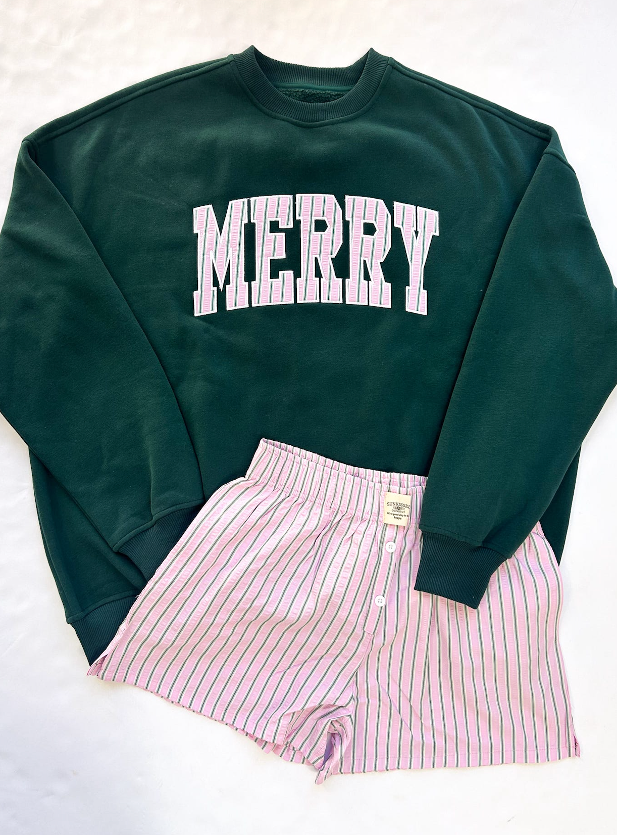 Merry Seersucker Sweatshirt
