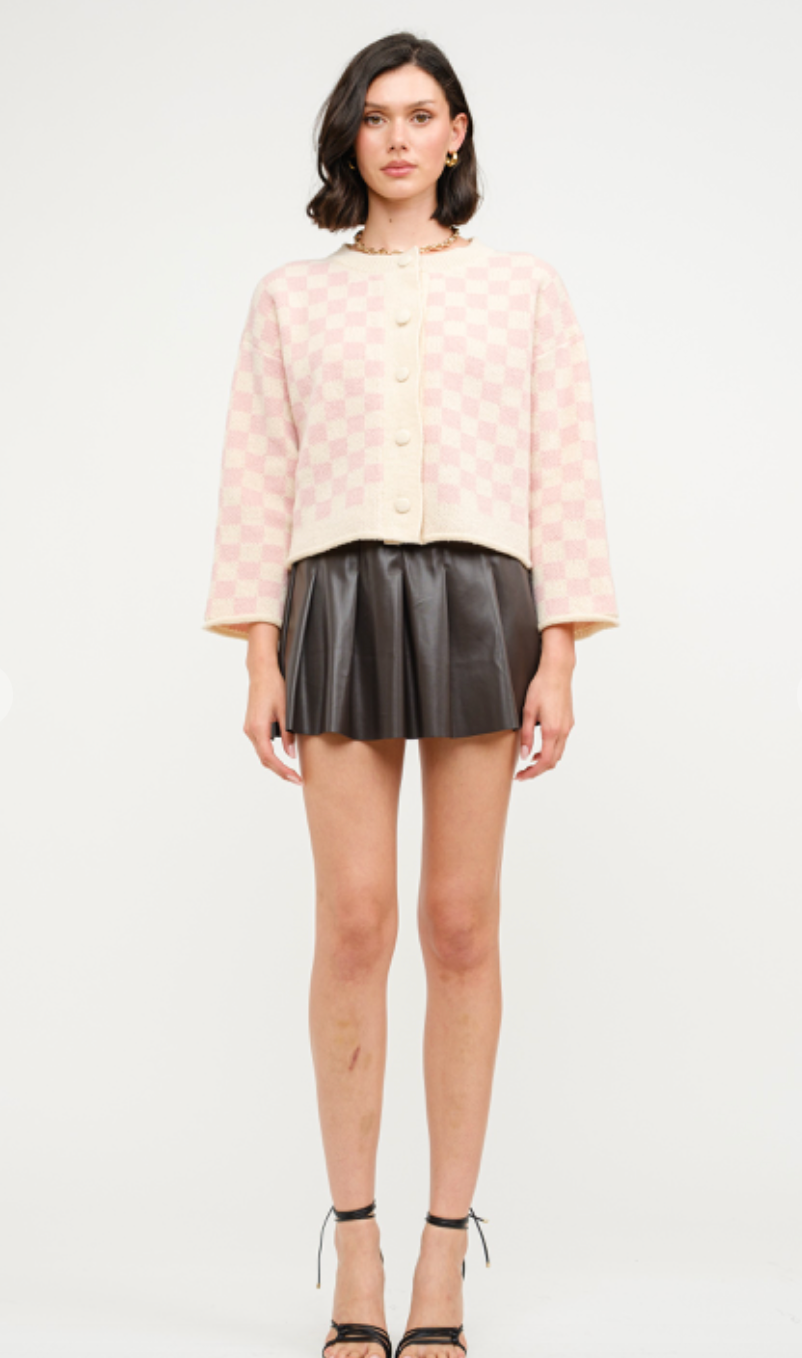 Rhodes Checkered Cardigan