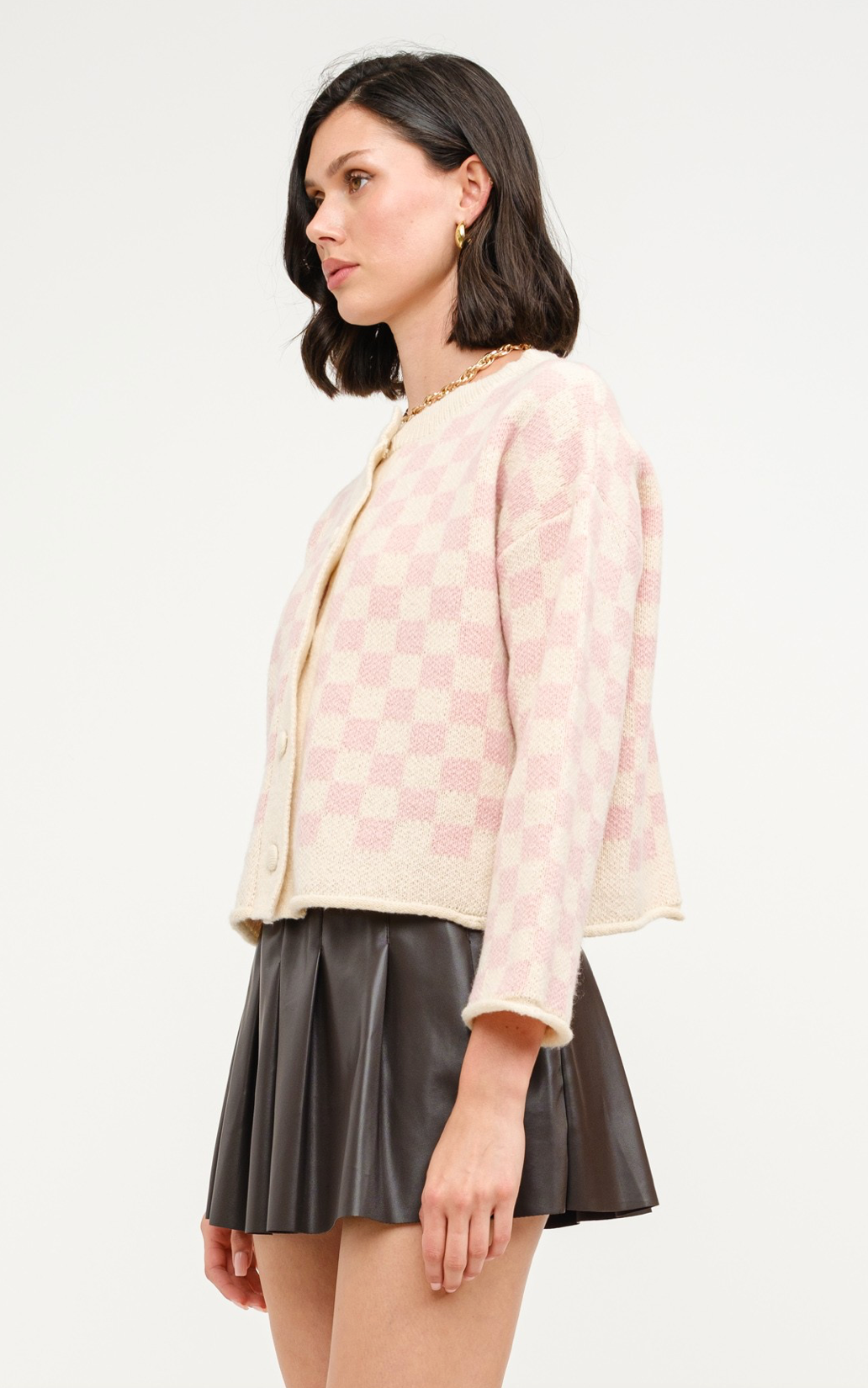 Rhodes Checkered Cardigan