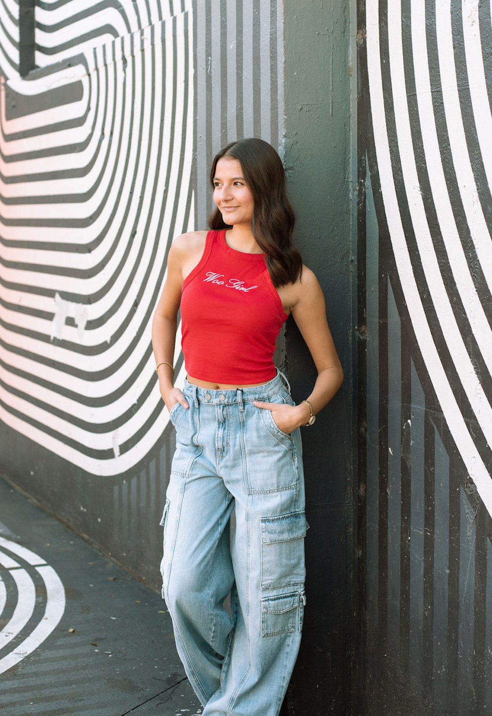 Woo Girl Red Tank