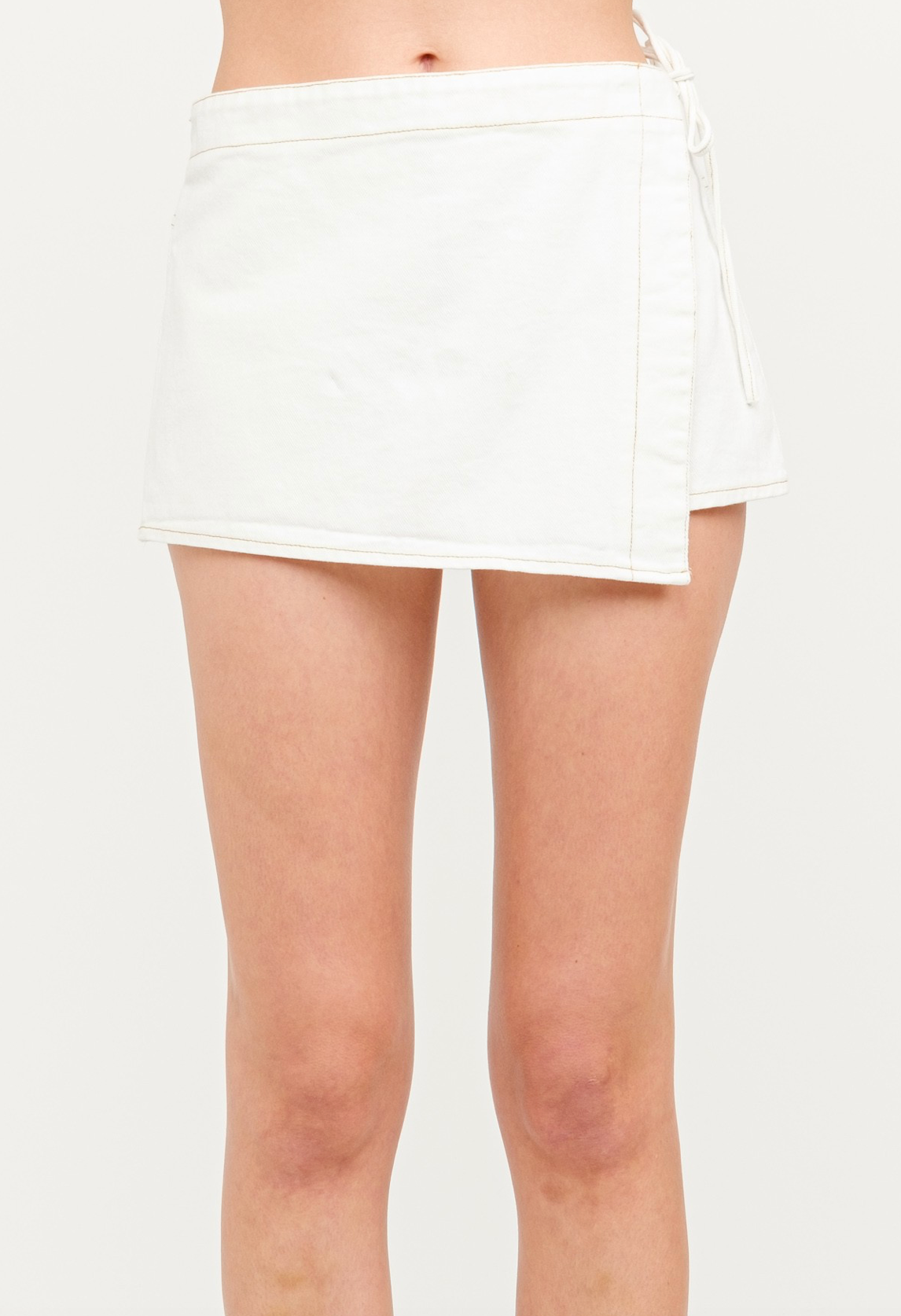 Ashton White Wrap Skort