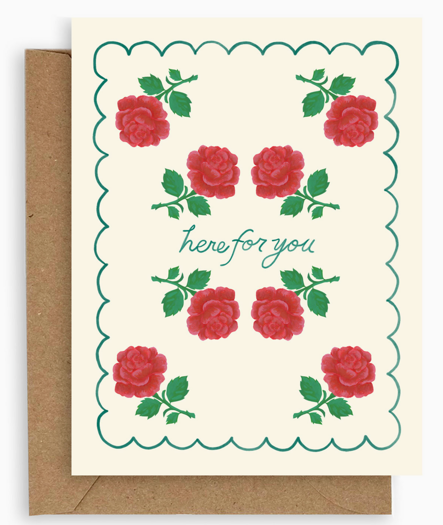 Rose Sympathy Card