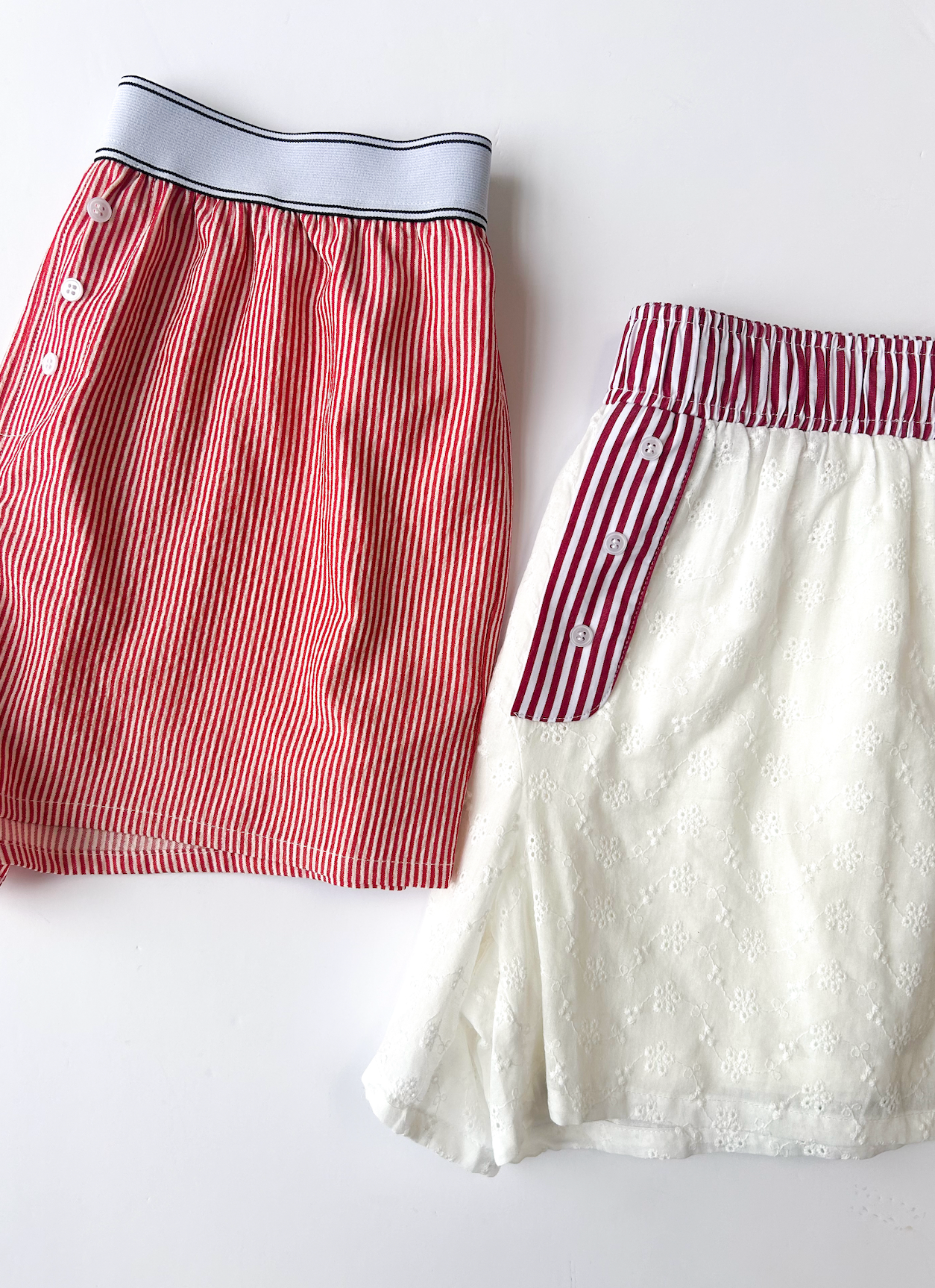 Elastic Stripe Boxer Shorts