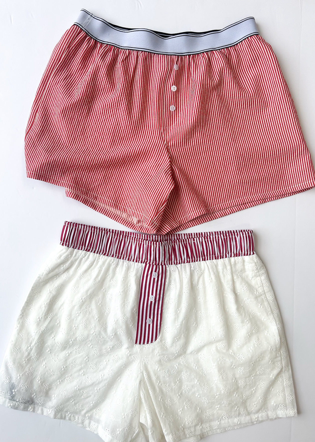 Elastic Stripe Boxer Shorts