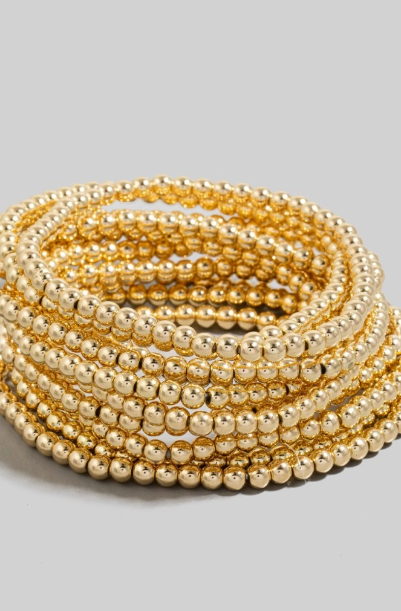 Bead Layered Bracelet Stack