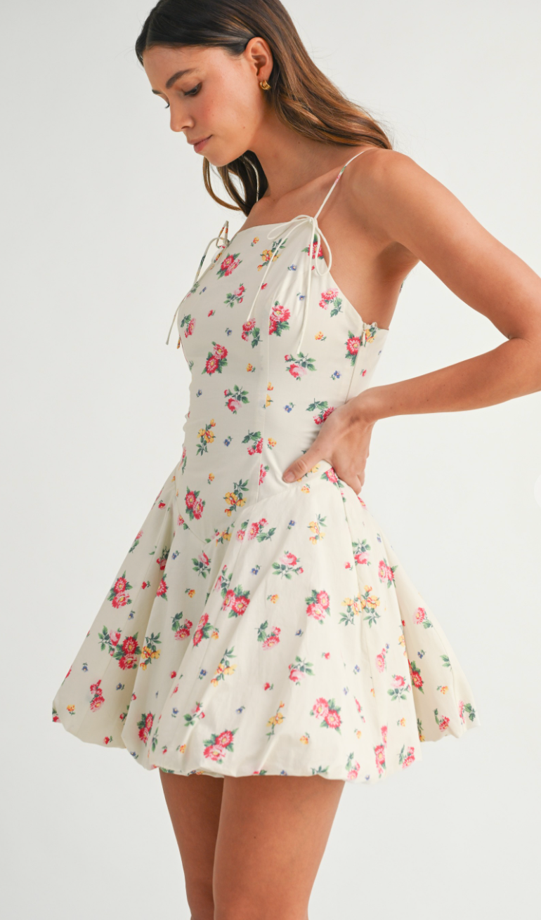 Tilly Floral Bubble Hem Dress