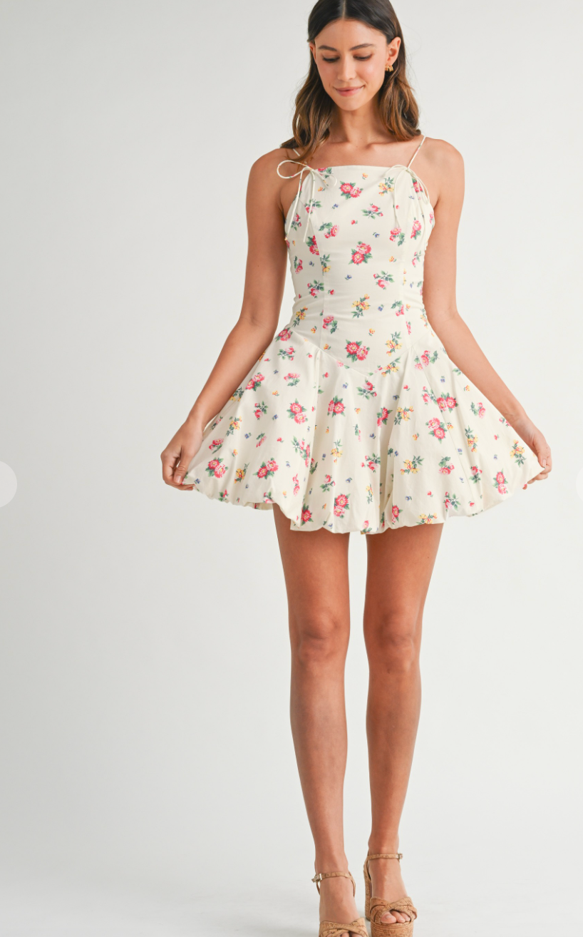 Tilly Floral Bubble Hem Dress