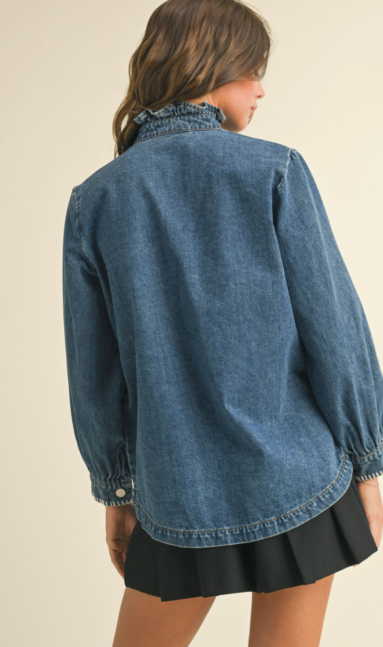 Stitch Detail Denim Jacket