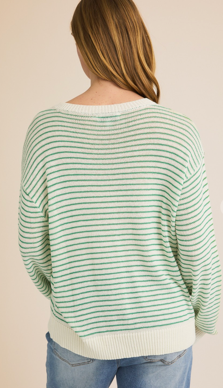 Hello Stripe Sweater