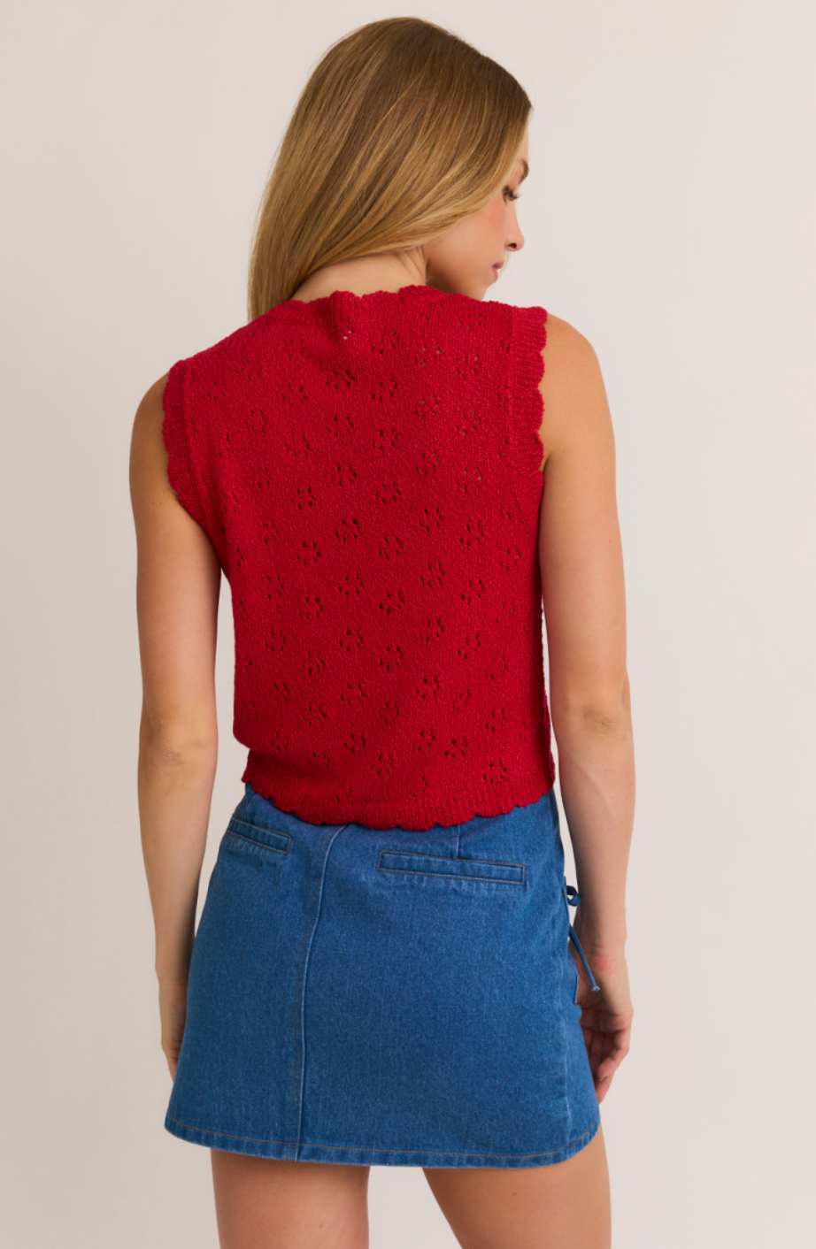 Loreli Red Knit Tank