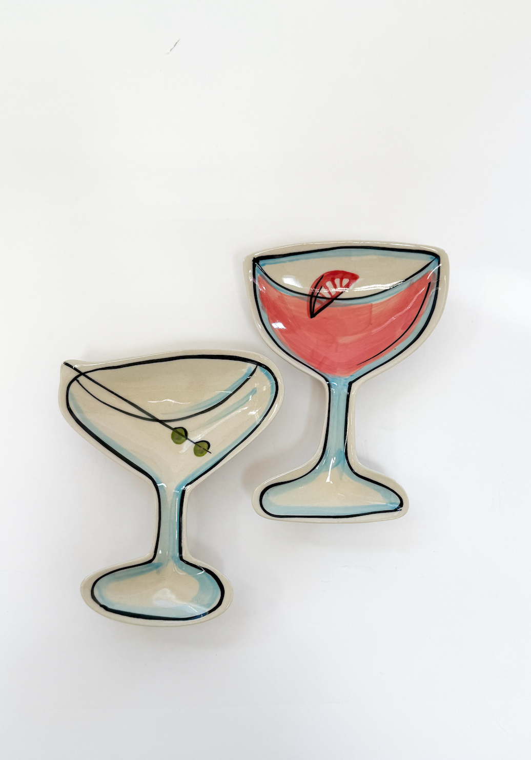 Cocktail Shape Dish Aperol Spritz