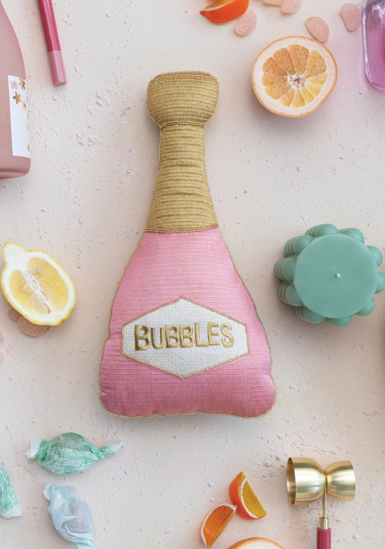 Bubbles Embroidered Pillow