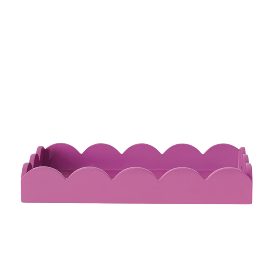 Fuchsia Scallop Tray