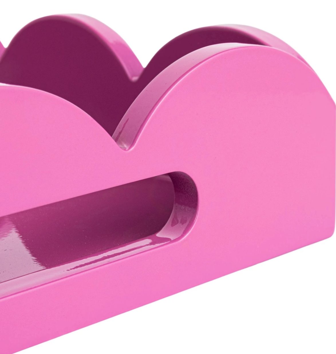 Fuchsia Scallop Tray