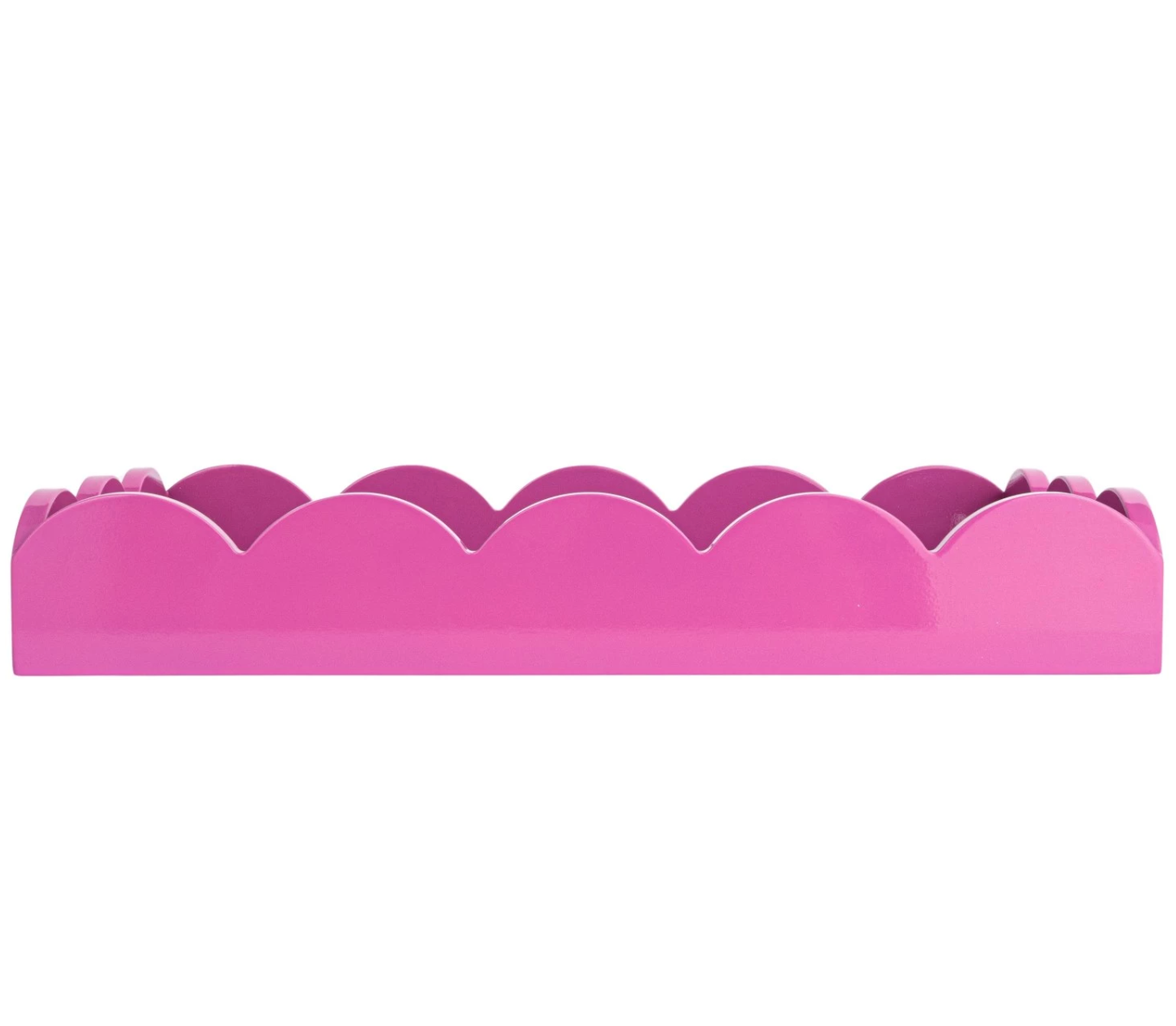 Fuchsia Scallop Tray