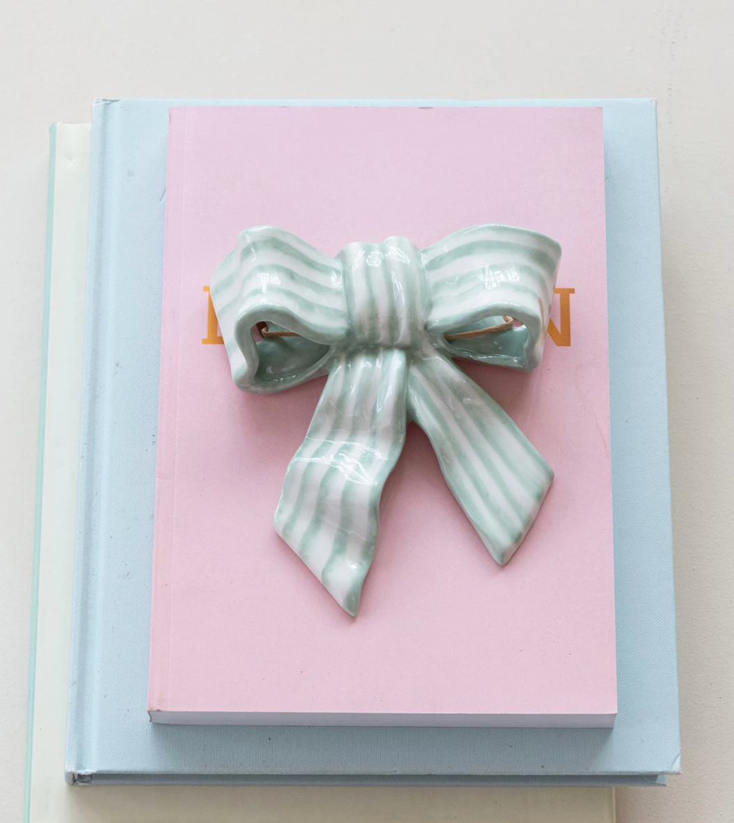 Stripe Bow Stoneware