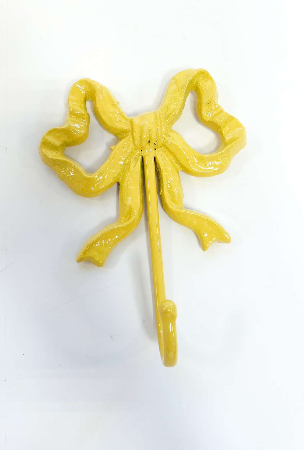Bow Shaped Wall Hook - Yellow