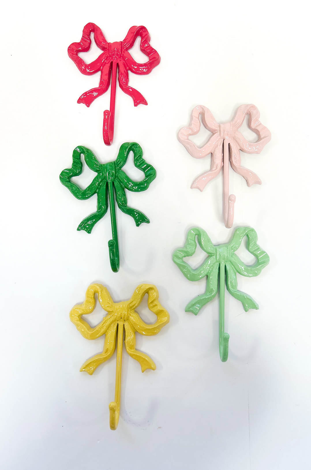 Bow Shaped Wall Hook - Green