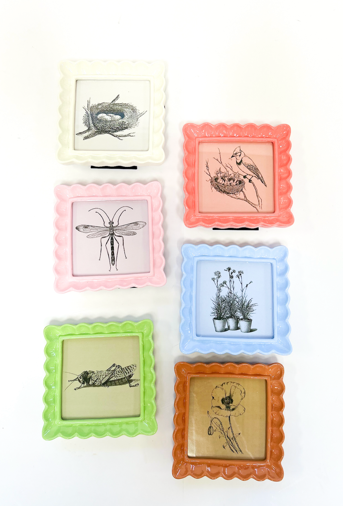 Resin Photo Frame 4 x 4 - Orange