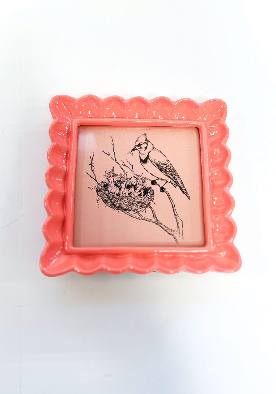 Resin Photo Frame 4 x 4 - Coral