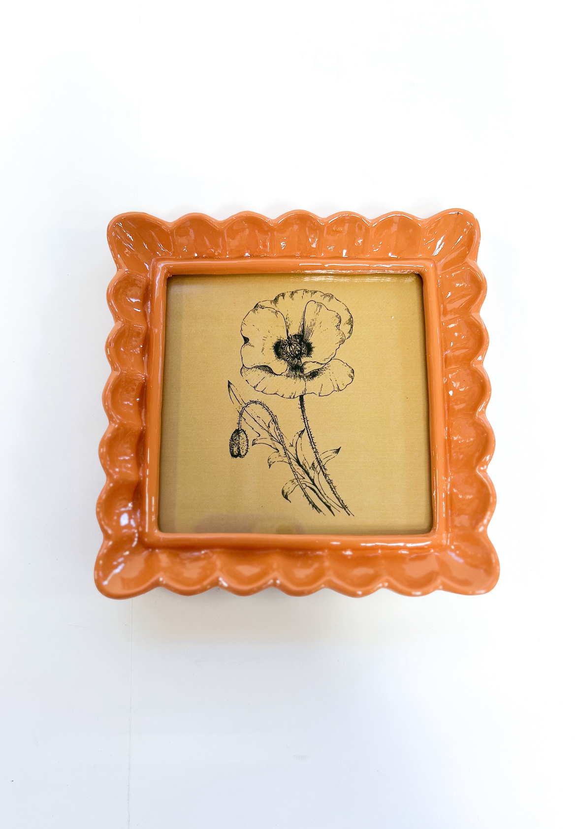 Resin Photo Frame 4 x 4 - Orange
