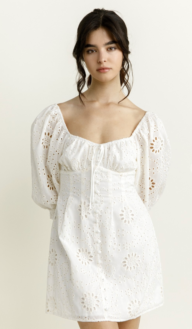 Jayde Floral Eyelet Dress