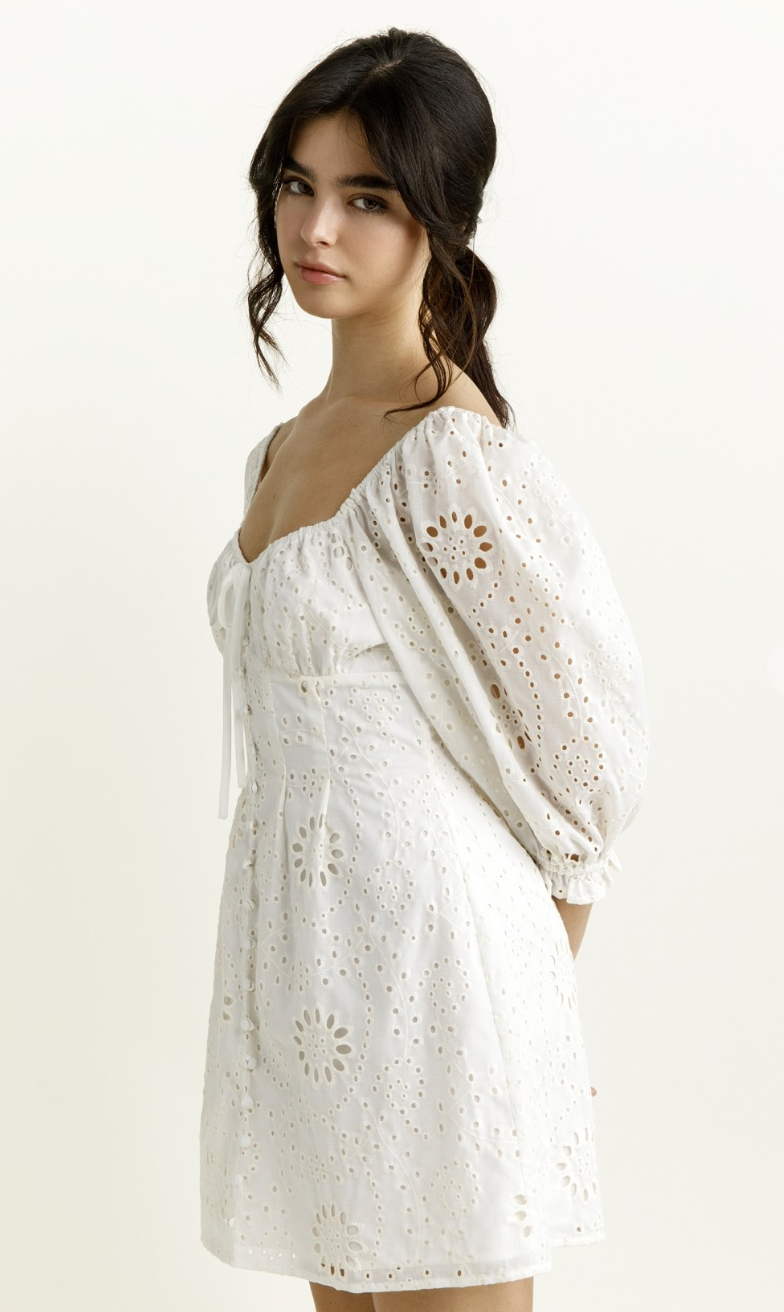 Jayde Floral Eyelet Dress