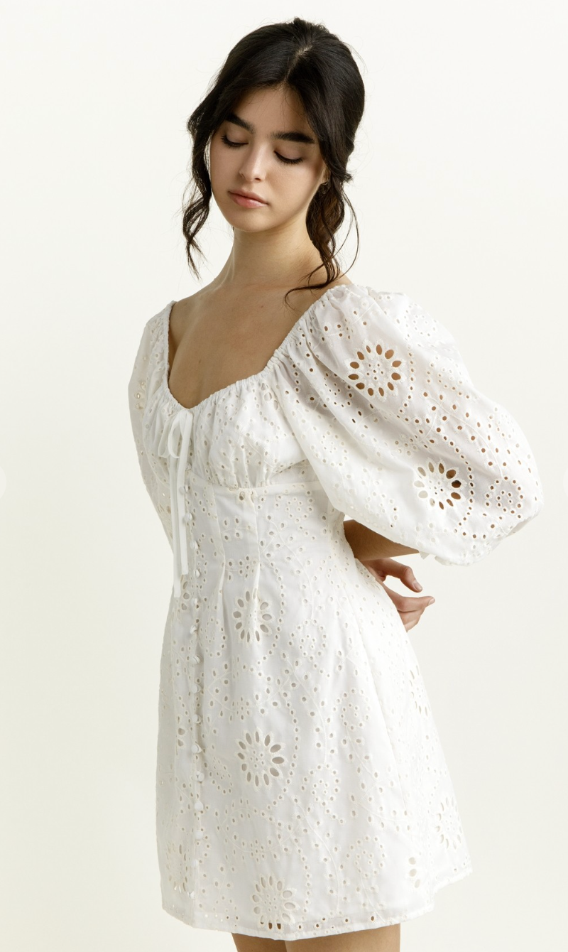 Jayde Floral Eyelet Dress