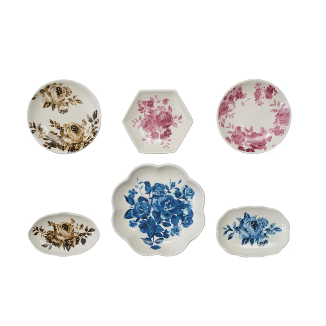 Vintage Floral Tray S